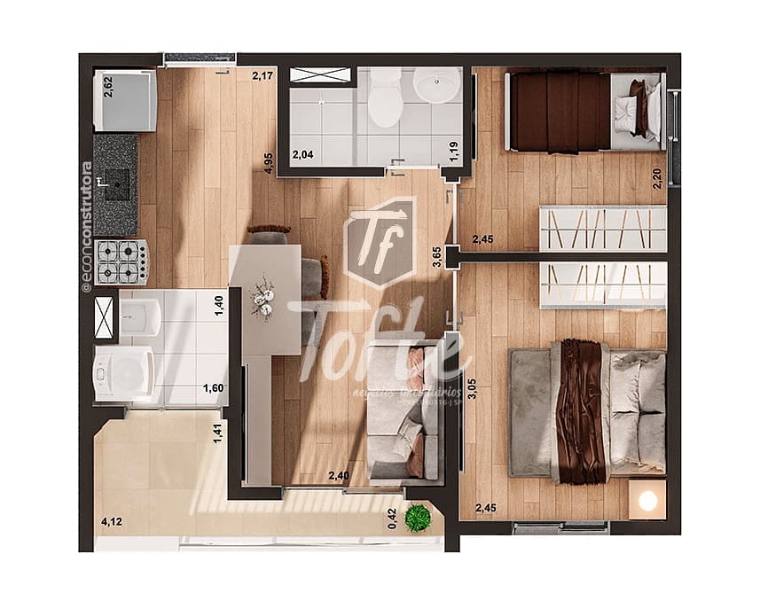 Apartamento, 2 quartos, 39 m² - Foto 20