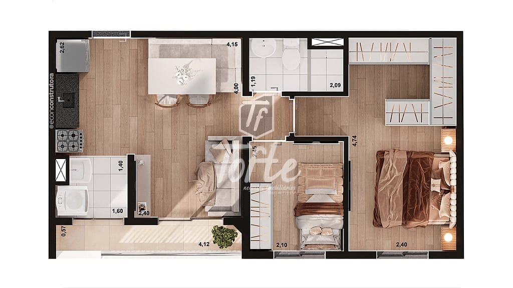 Apartamento, 2 quartos, 39 m² - Foto 21