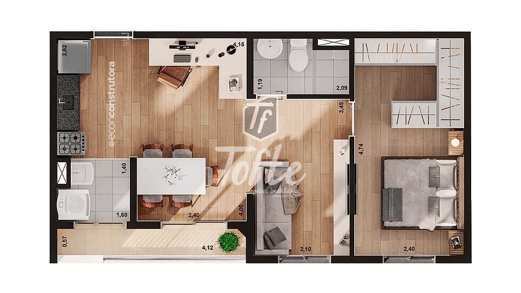 Apartamento, 2 quartos, 39 m² - Foto 22