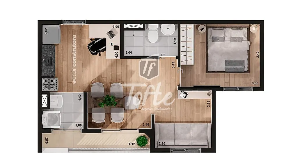 Apartamento, 2 quartos, 39 m² - Foto 19