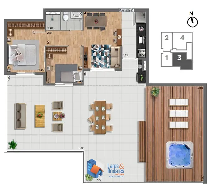 Apartamento, 3 quartos, 57 m² - Foto 21