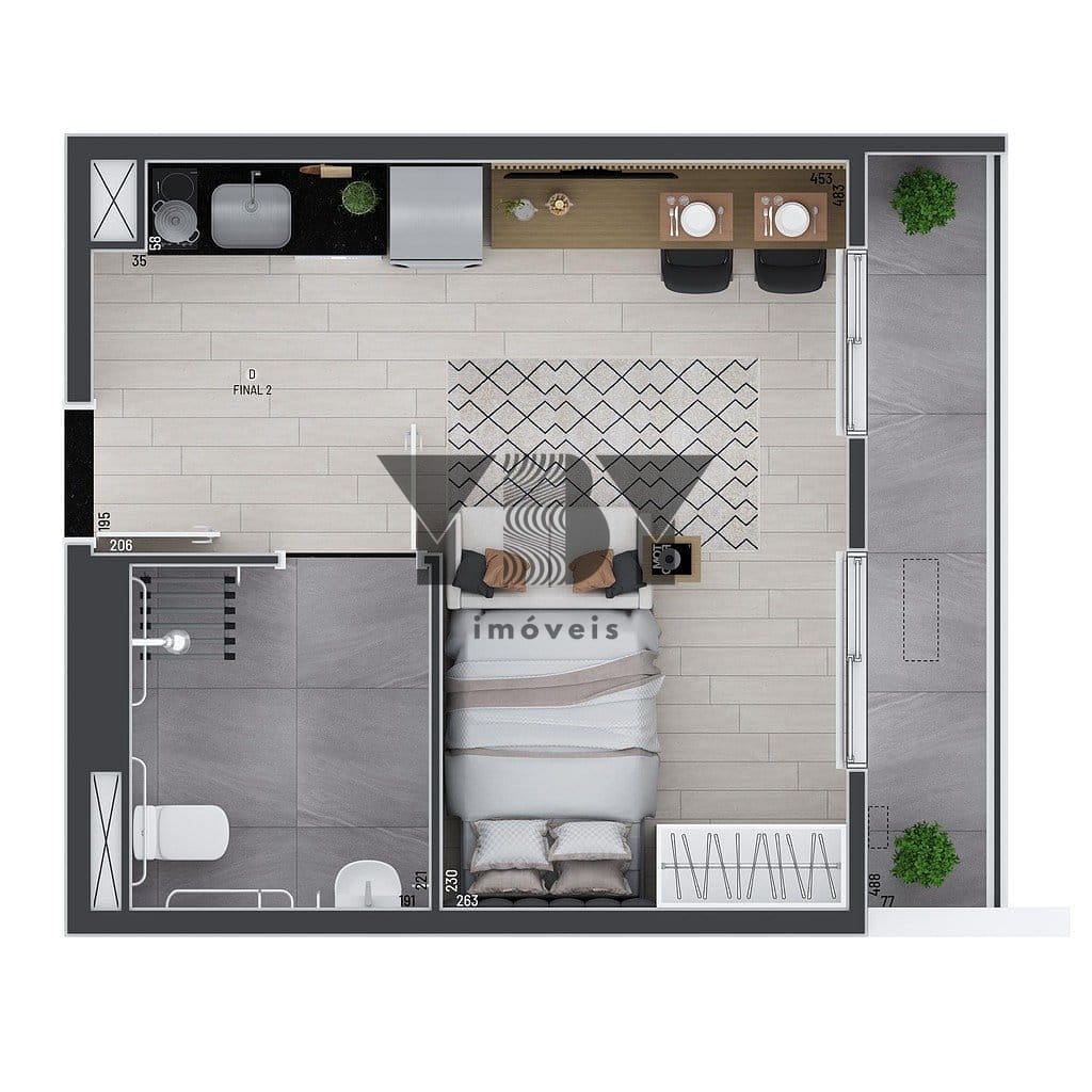 Apartamento, 1 quarto, 31 m² - Foto 18