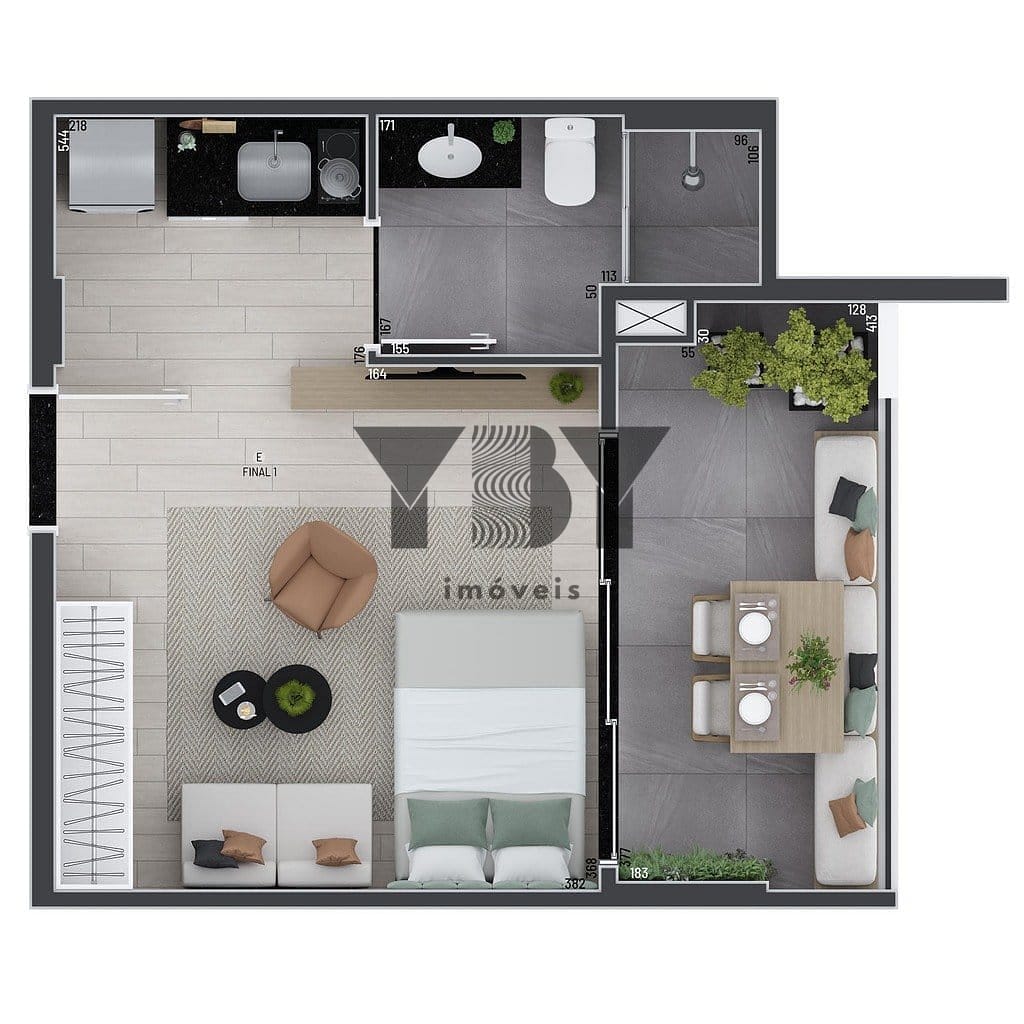 Apartamento, 1 quarto, 31 m² - Foto 19