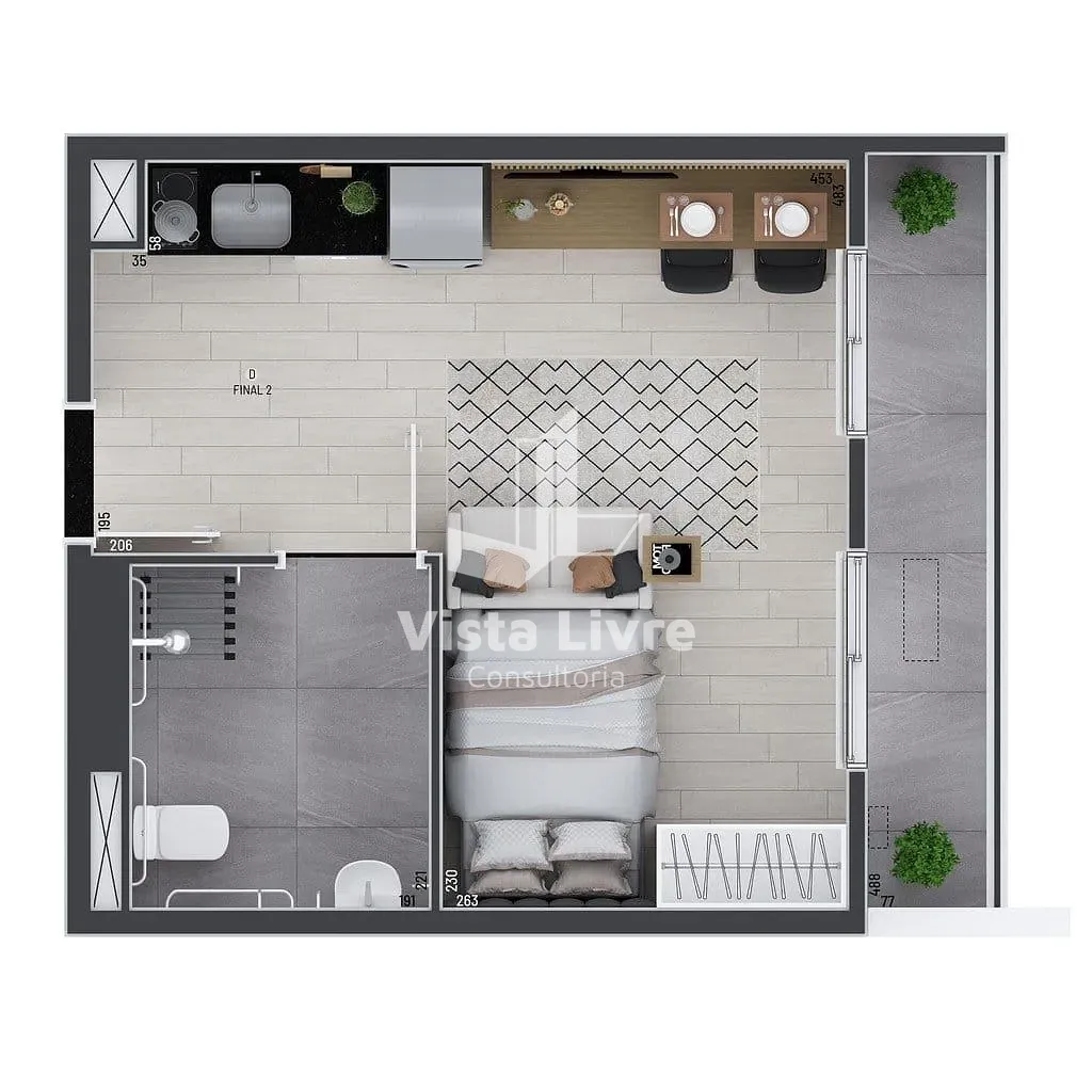Apartamento, 1 quarto, 66 m² - Foto 18