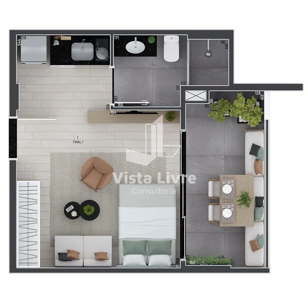 Apartamento, 1 quarto, 66 m² - Foto 19