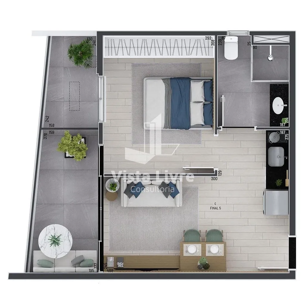 Apartamento, 1 quarto, 66 m² - Foto 21