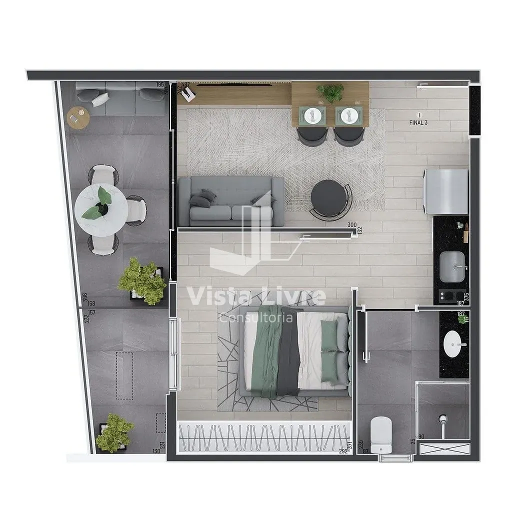 Apartamento, 1 quarto, 66 m² - Foto 22