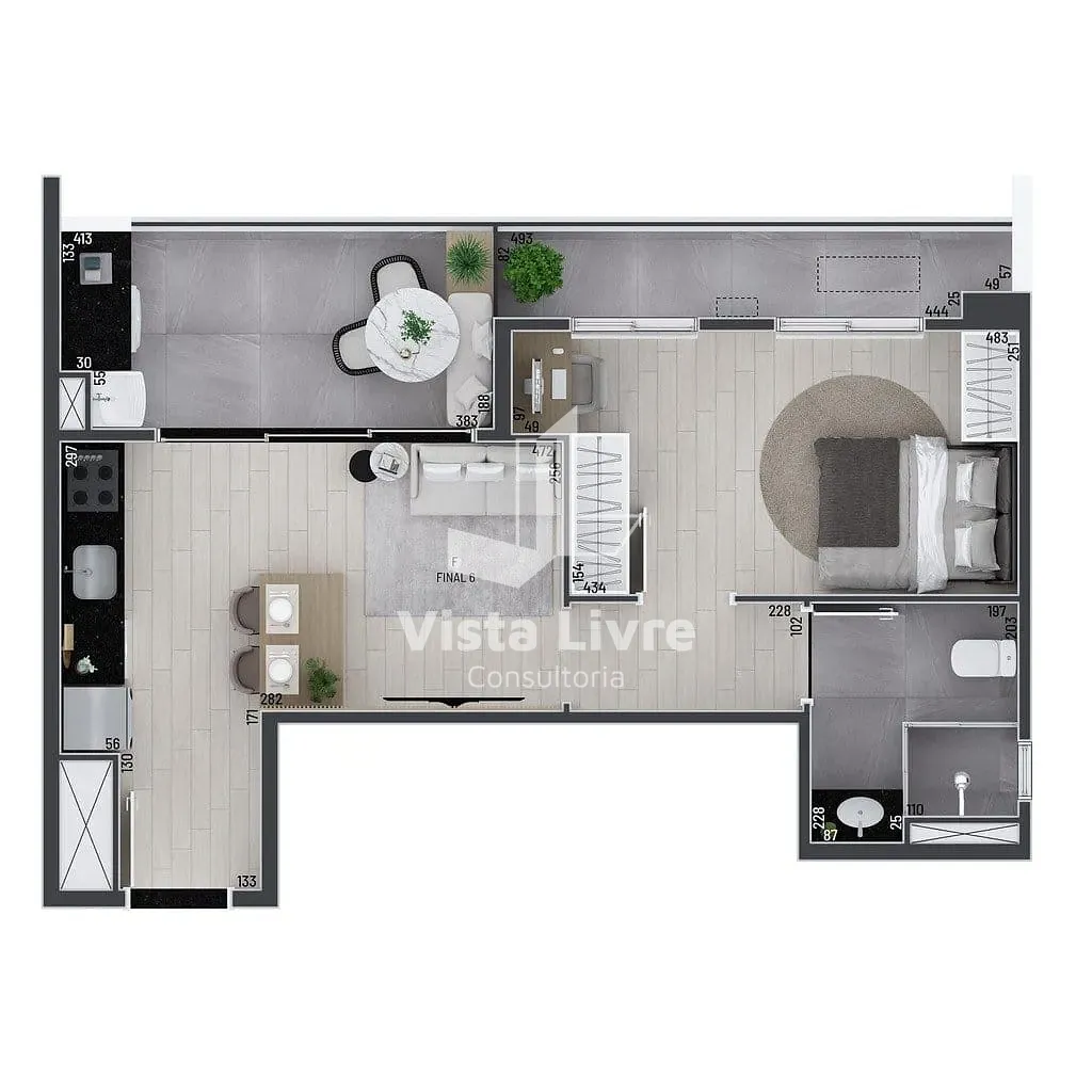 Apartamento, 1 quarto, 66 m² - Foto 23