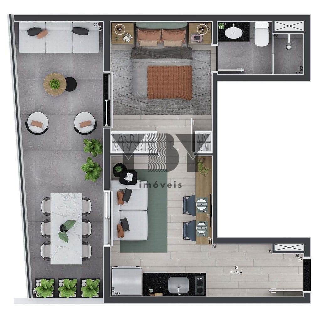 Apartamento, 1 quarto, 28 m² - Foto 20