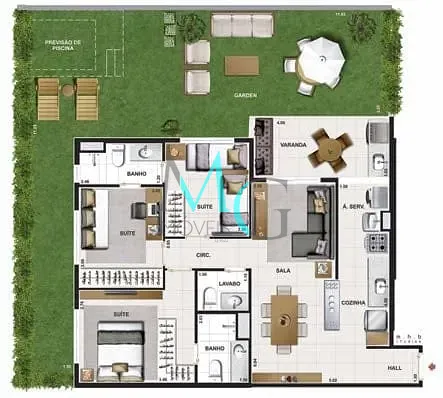 Apartamento, 3 quartos, 97 m² - Foto 44