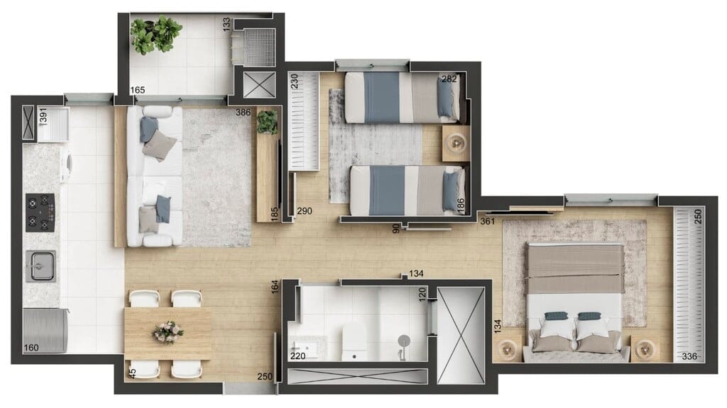 Apartamento à venda com 3 quartos, 54m² - Foto 22