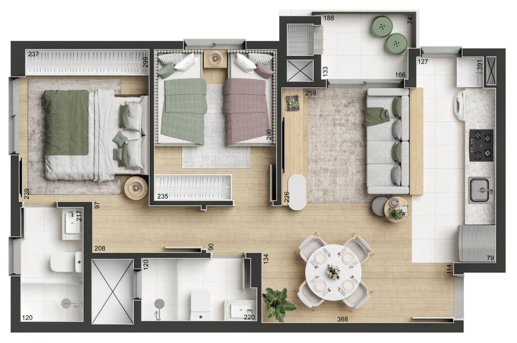 Apartamento à venda com 3 quartos, 54m² - Foto 24
