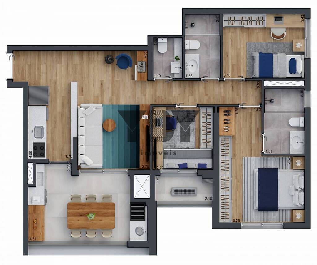 Apartamento à venda com 2 quartos, 71m² - Foto 25