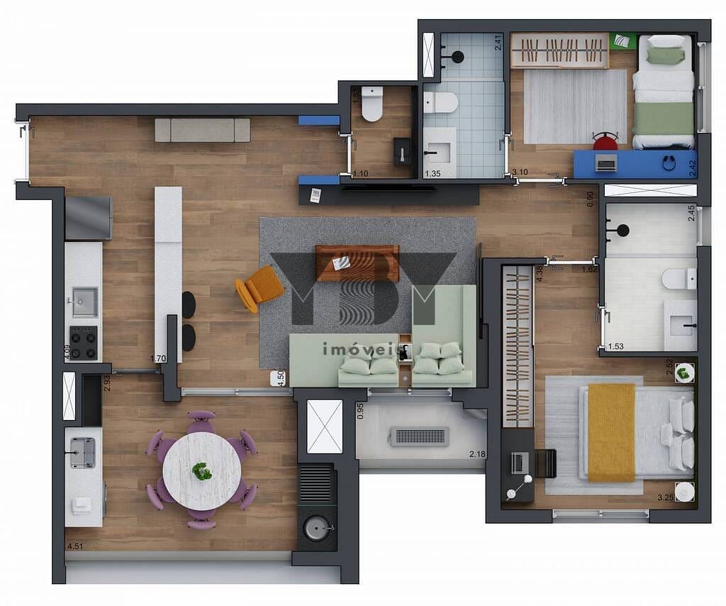 Apartamento à venda com 2 quartos, 71m² - Foto 26