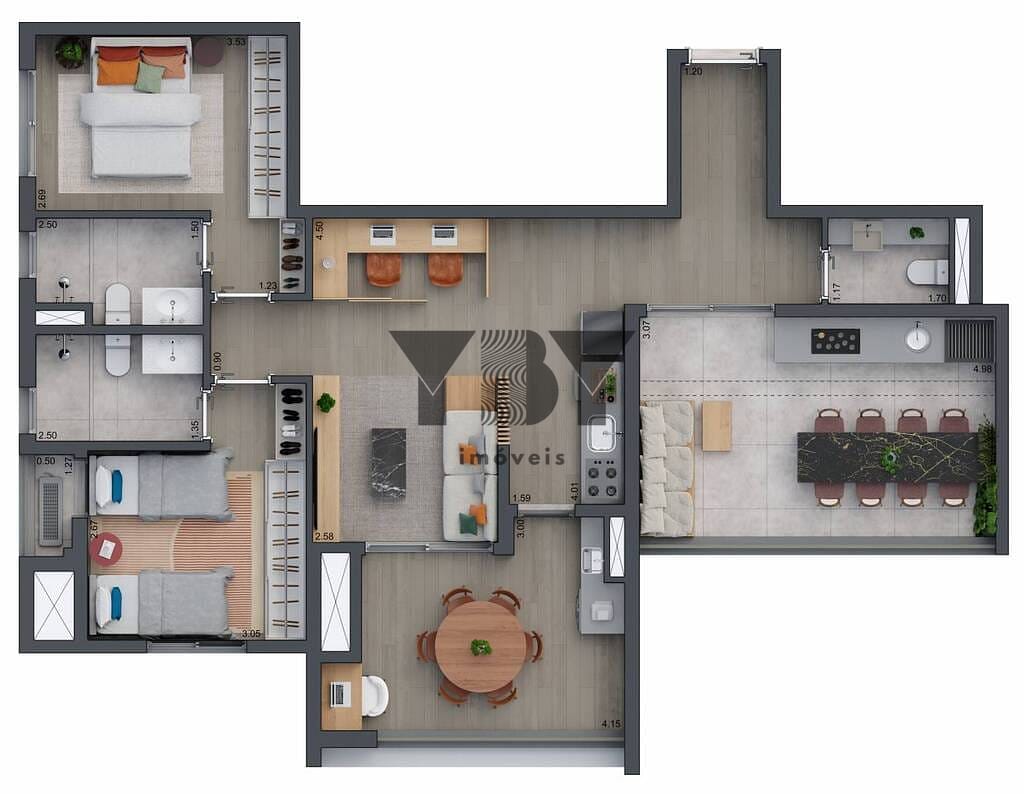 Apartamento à venda com 2 quartos, 71m² - Foto 27