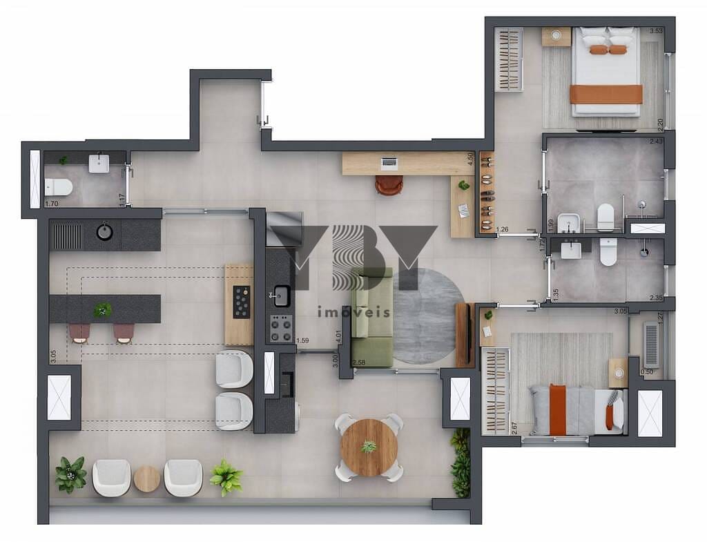 Apartamento à venda com 2 quartos, 71m² - Foto 28