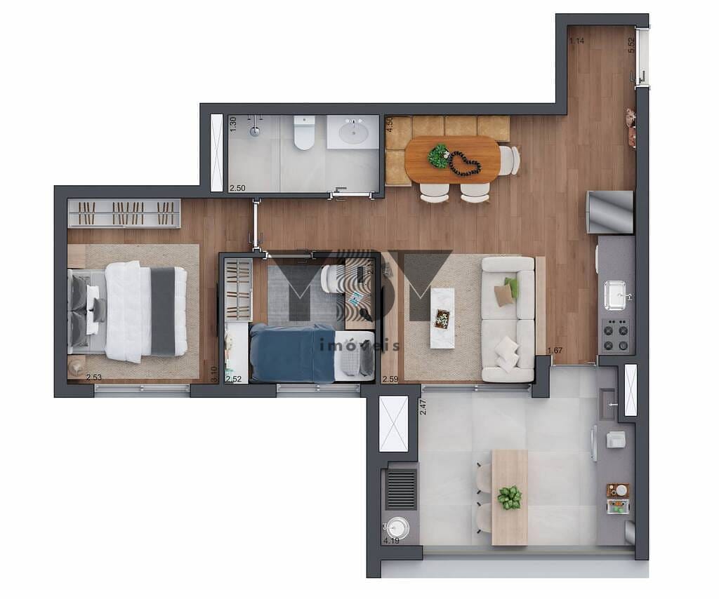 Apartamento, 2 quartos, 60 m² - Foto 22