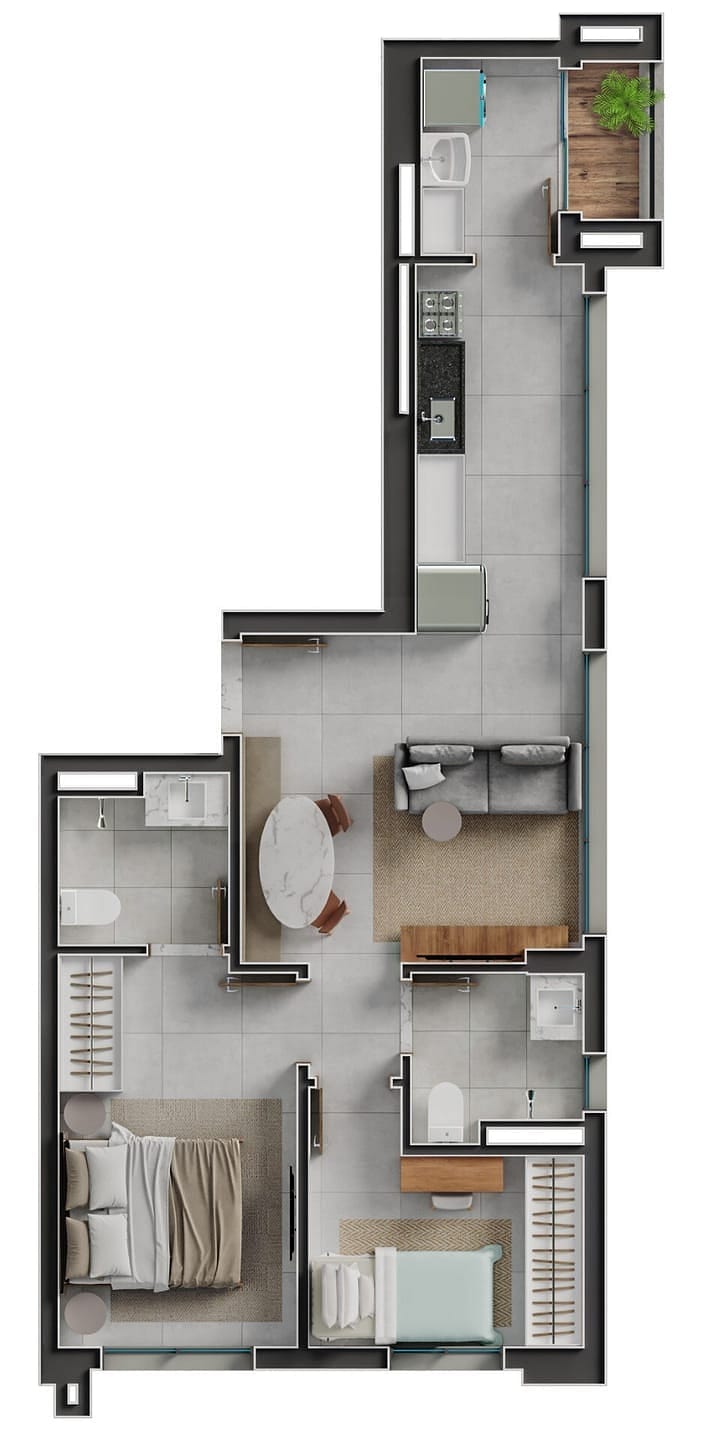 Apartamento, 2 quartos, 139 m² - Foto 76