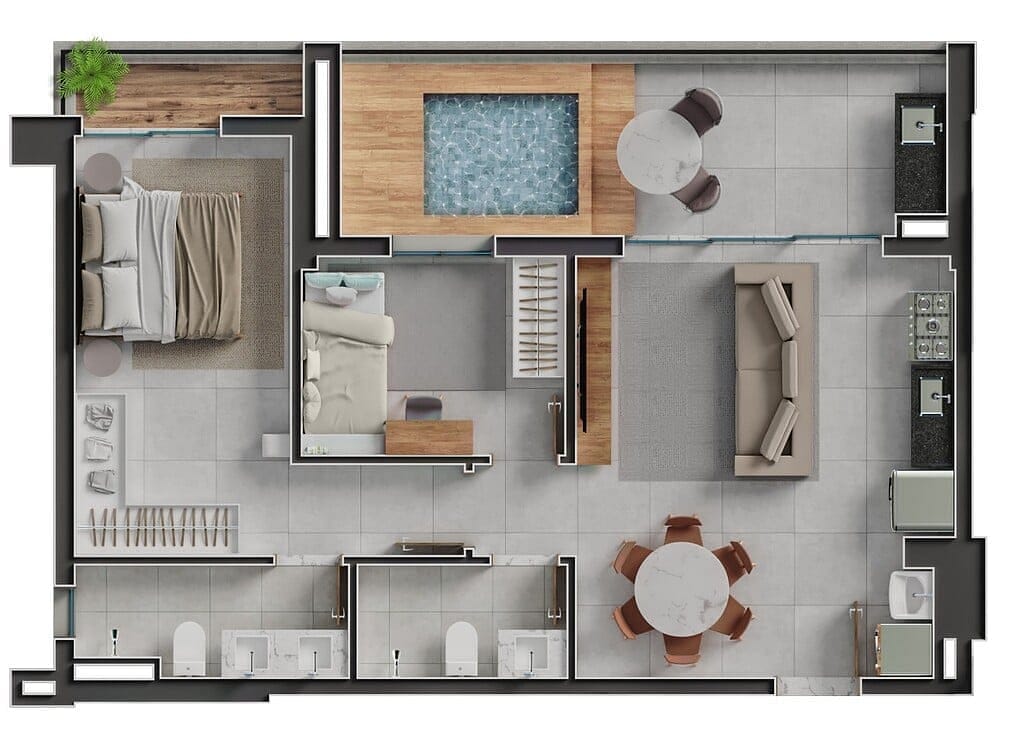 Apartamento, 2 quartos, 139 m² - Foto 93