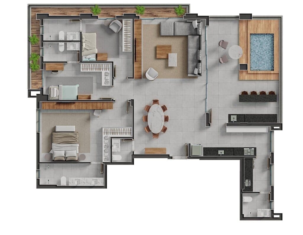 Apartamento, 2 quartos, 139 m² - Foto 108