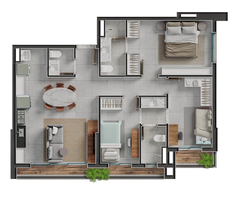 Apartamento, 2 quartos, 90 m² - Foto 94