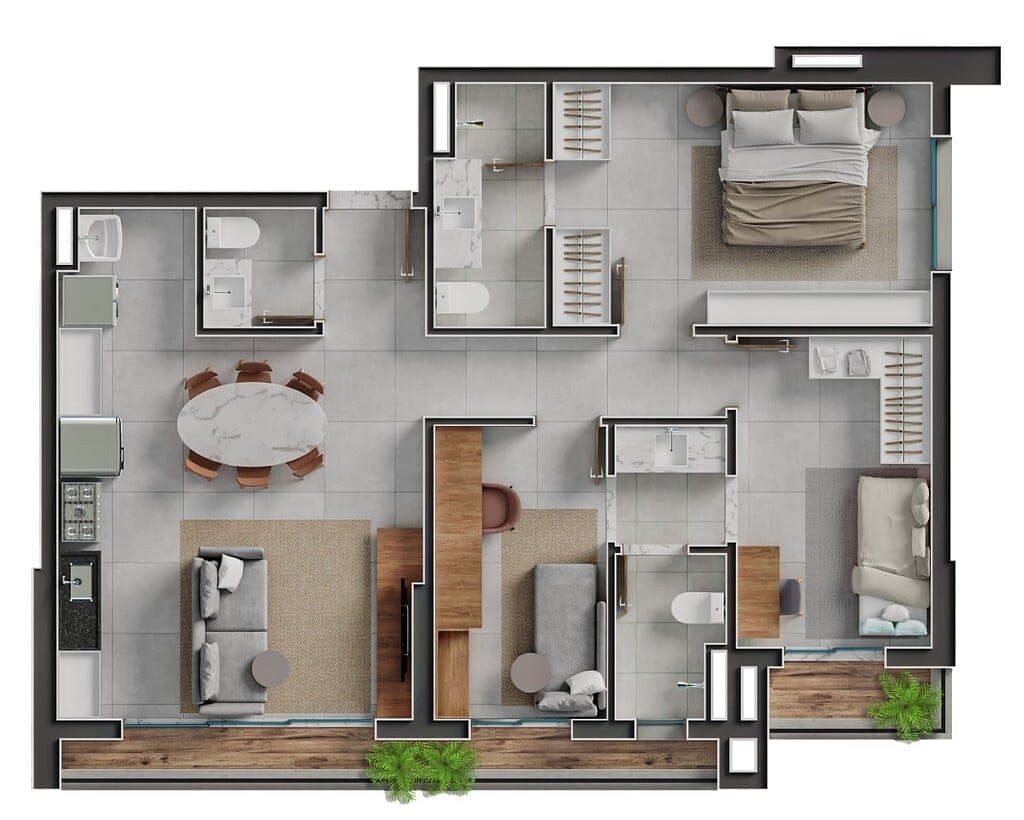 Apartamento, 2 quartos, 90 m² - Foto 95