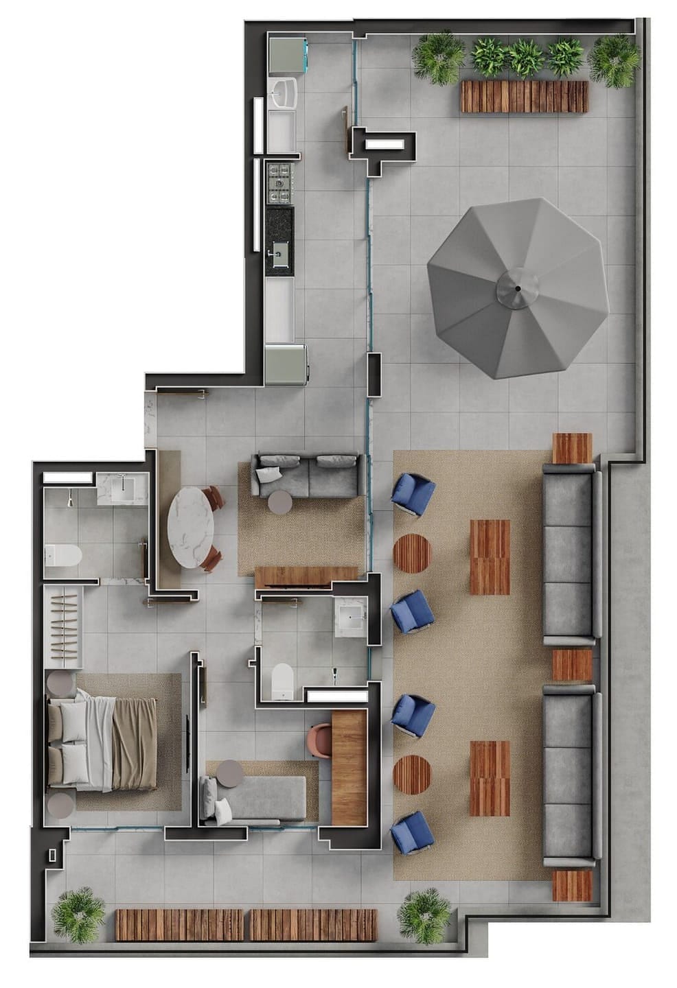 Apartamento, 2 quartos, 90 m² - Foto 98