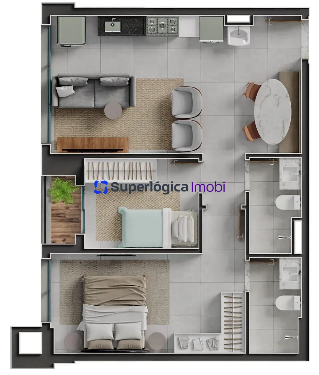 Apartamento, 2 quartos, 90 m² - Foto 74