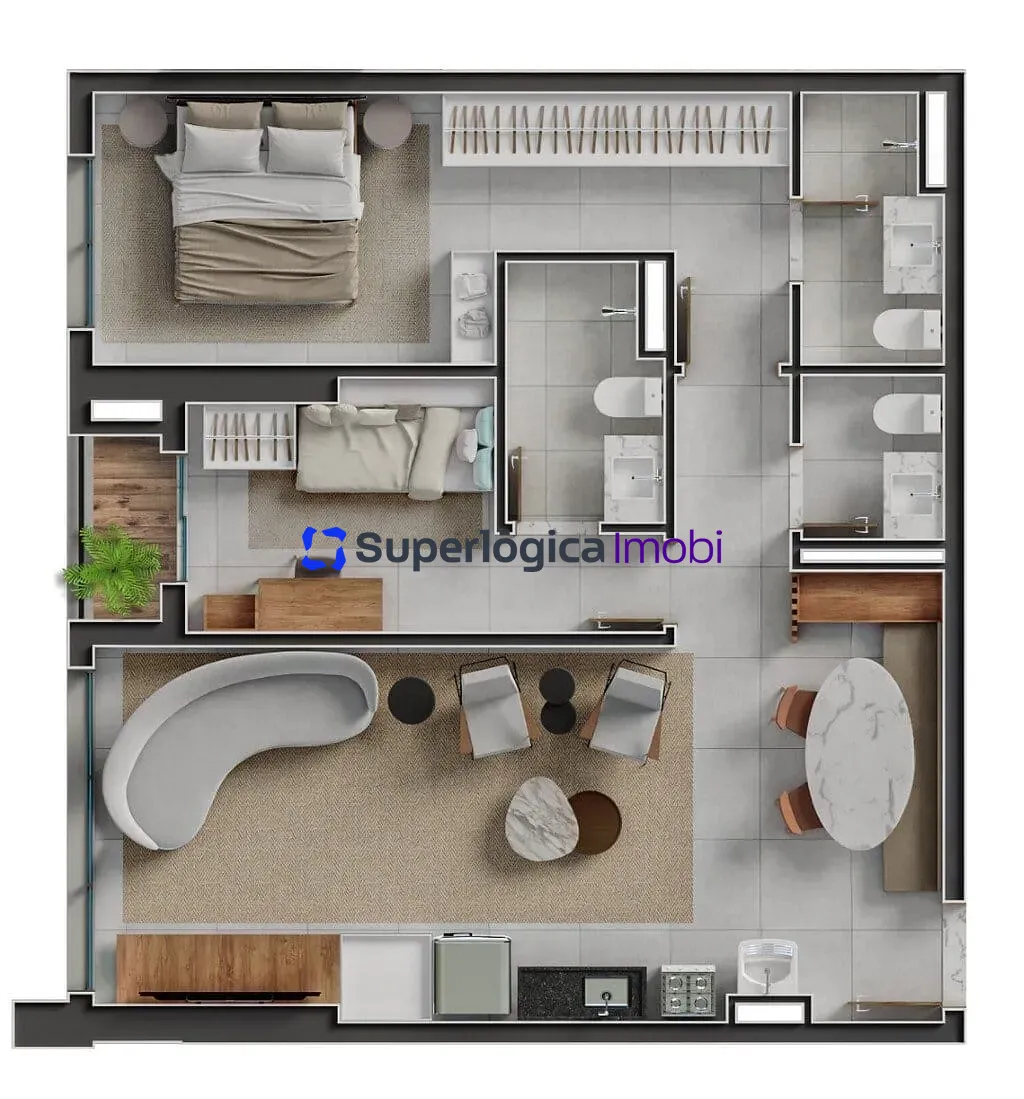 Apartamento, 2 quartos, 90 m² - Foto 84