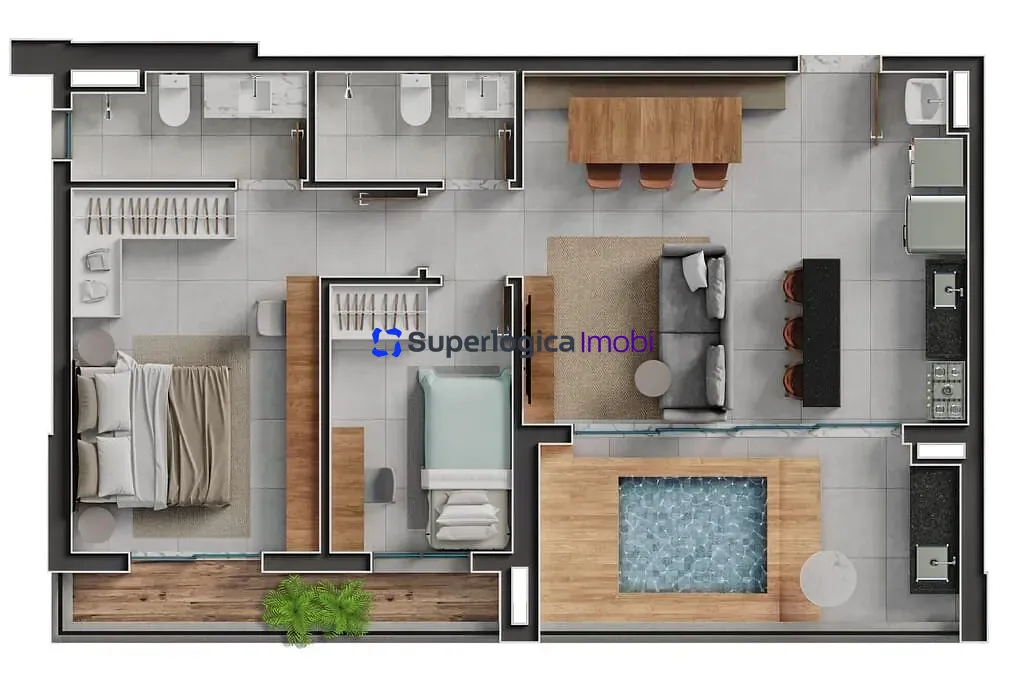 Apartamento, 2 quartos, 90 m² - Foto 86