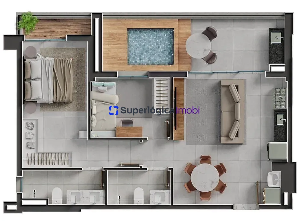 Apartamento, 2 quartos, 90 m² - Foto 93