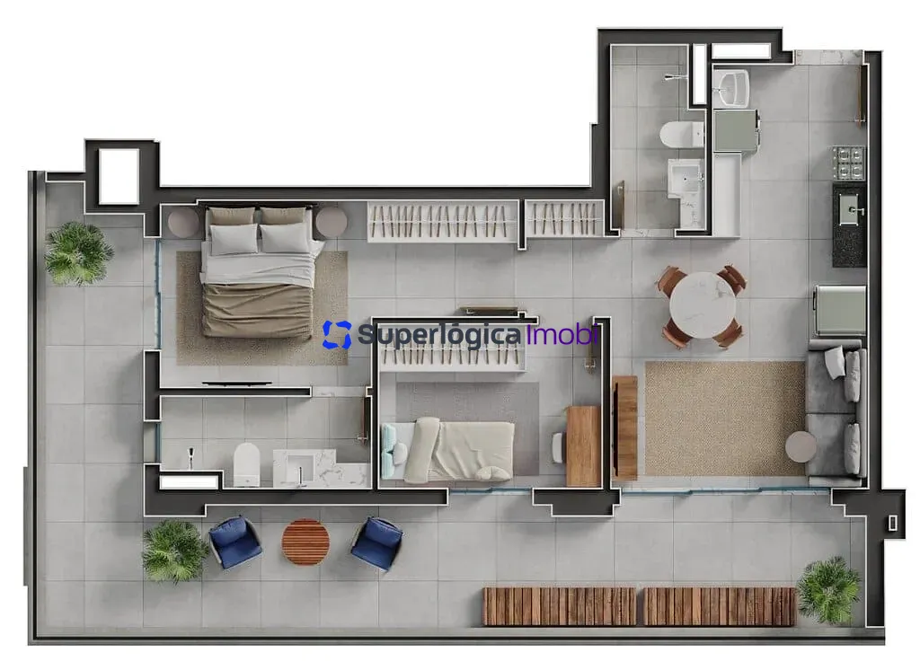 Apartamento, 2 quartos, 90 m² - Foto 97
