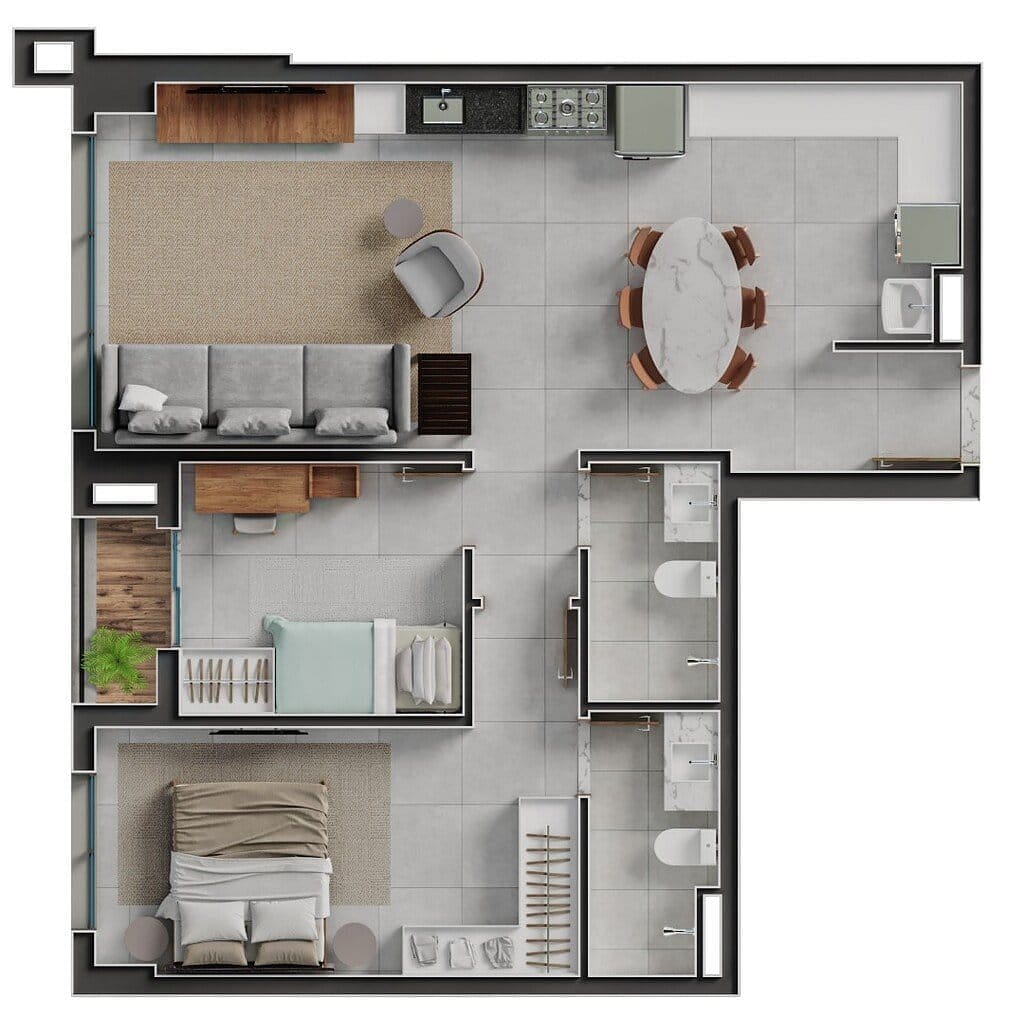 Apartamento, 2 quartos, 72 m² - Foto 78