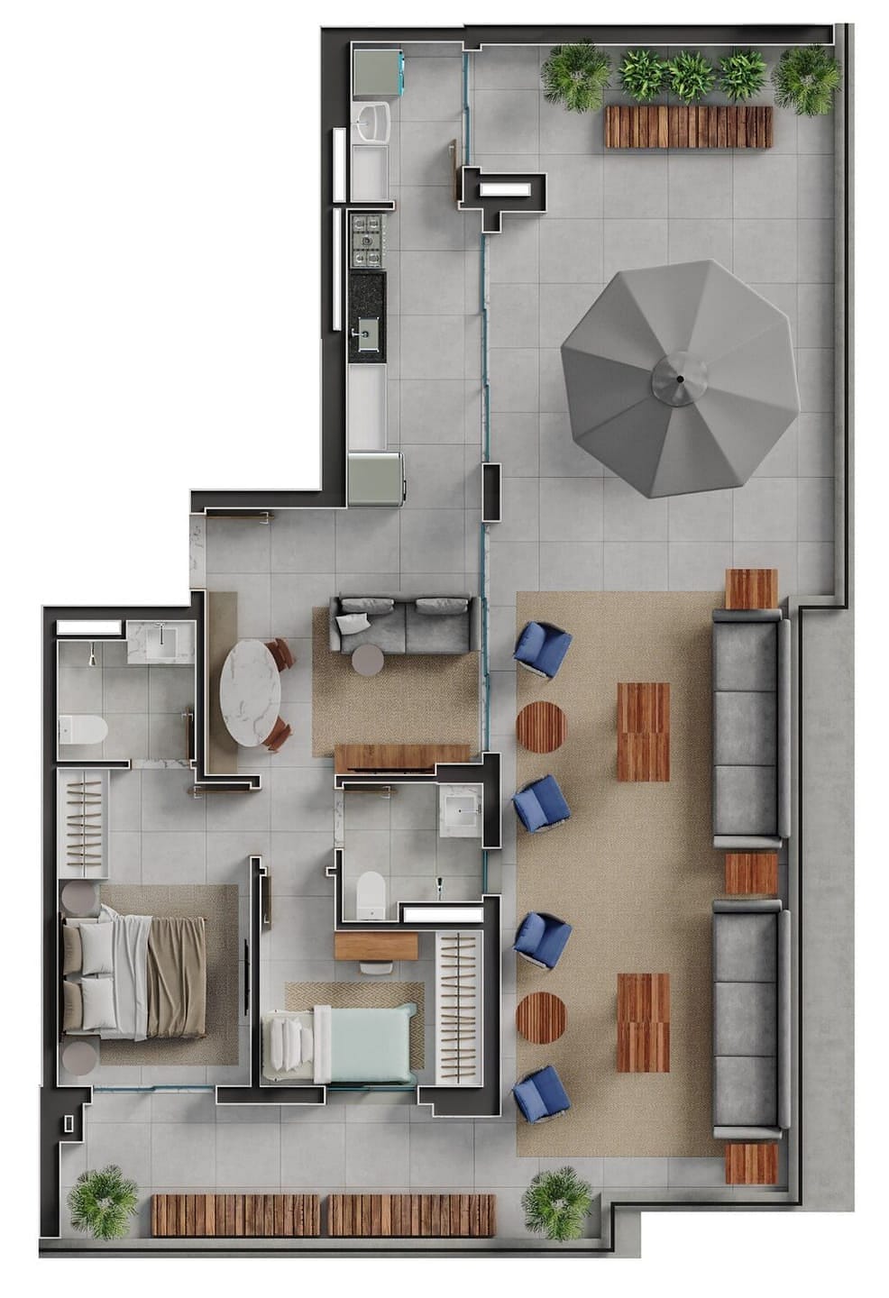 Apartamento, 2 quartos, 72 m² - Foto 99