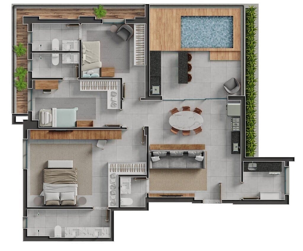 Apartamento, 2 quartos, 72 m² - Foto 102