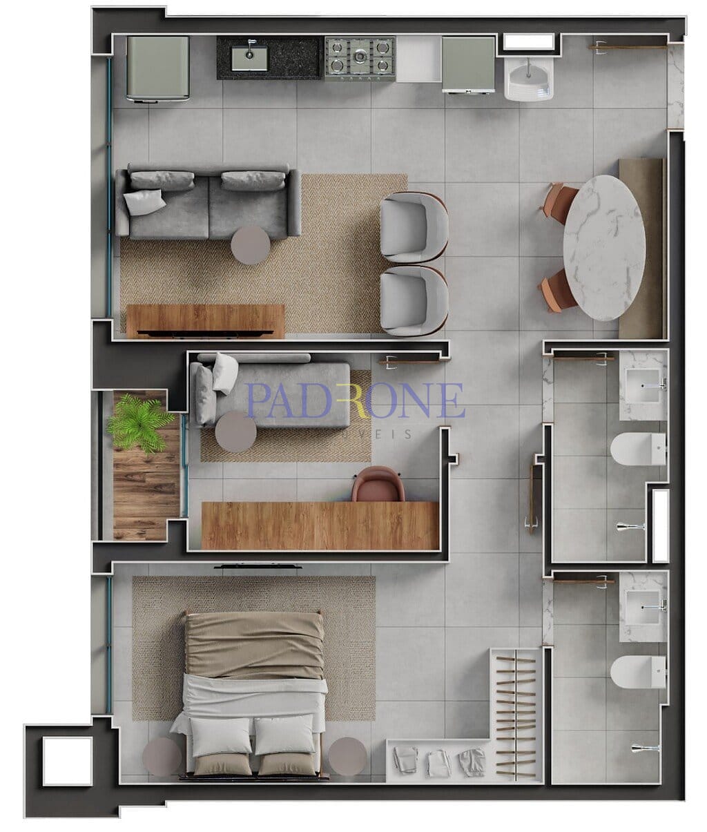 Apartamento à venda com 2 quartos, 72m² - Foto 73