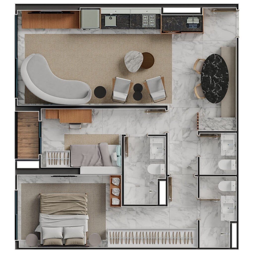 Apartamento, 2 quartos, 80 m² - Foto 83