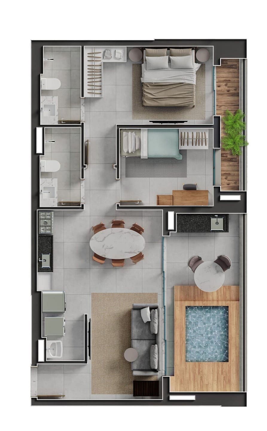 Apartamento, 2 quartos, 80 m² - Foto 88