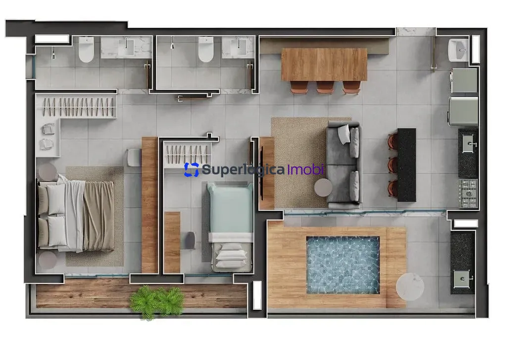 Apartamento, 2 quartos, 80 m² - Foto 86