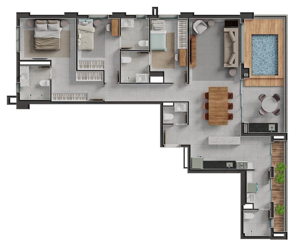 Apartamento, 3 quartos, 87 m² - Foto 101