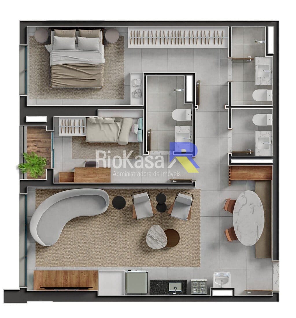 Apartamento, 3 quartos, 87 m² - Foto 84