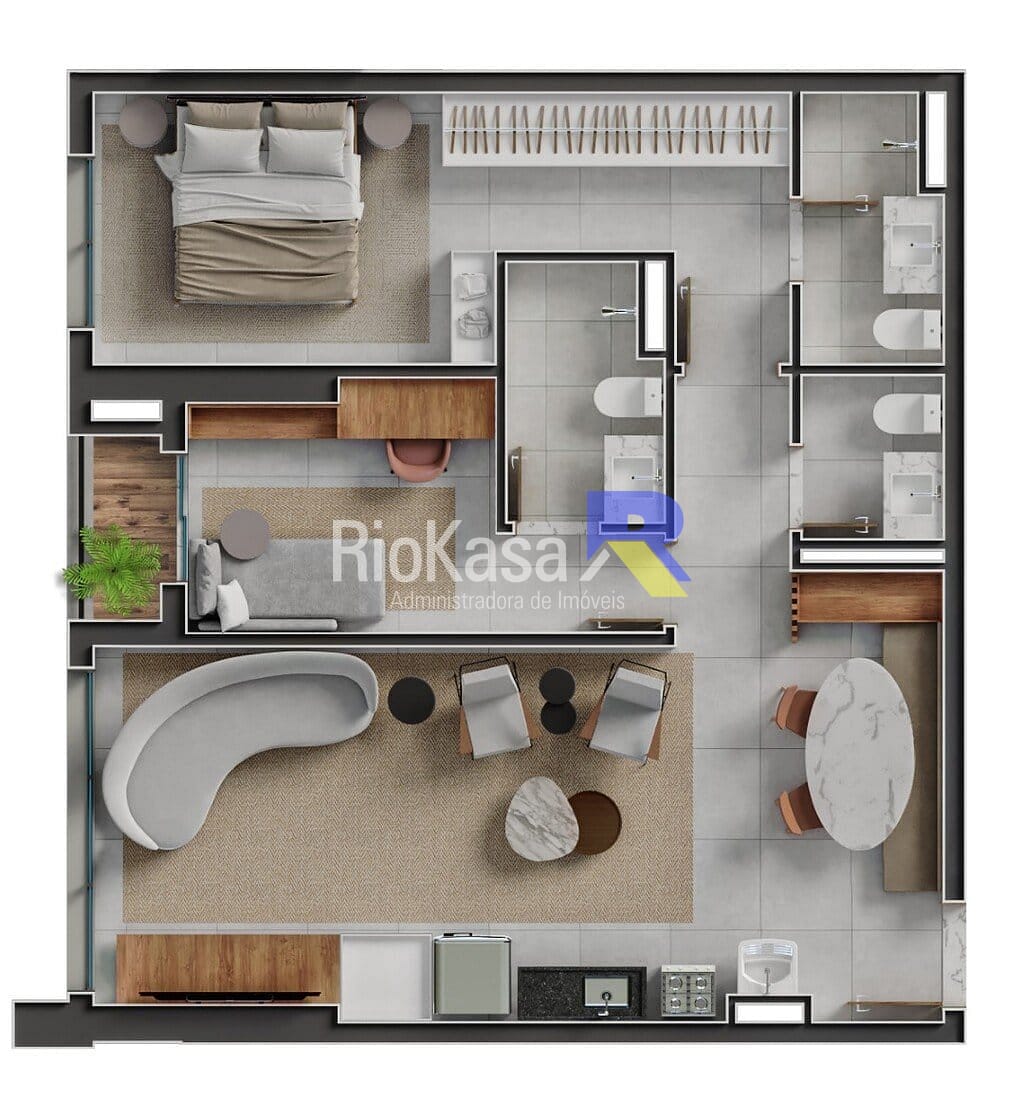 Apartamento, 3 quartos, 87 m² - Foto 85