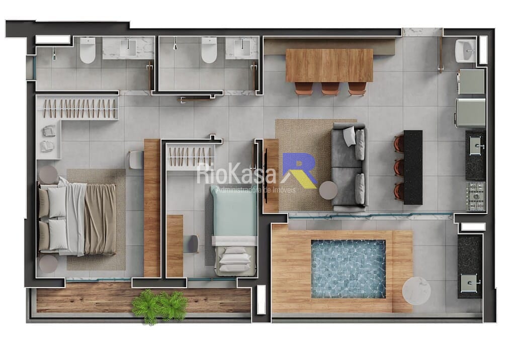 Apartamento, 3 quartos, 87 m² - Foto 86