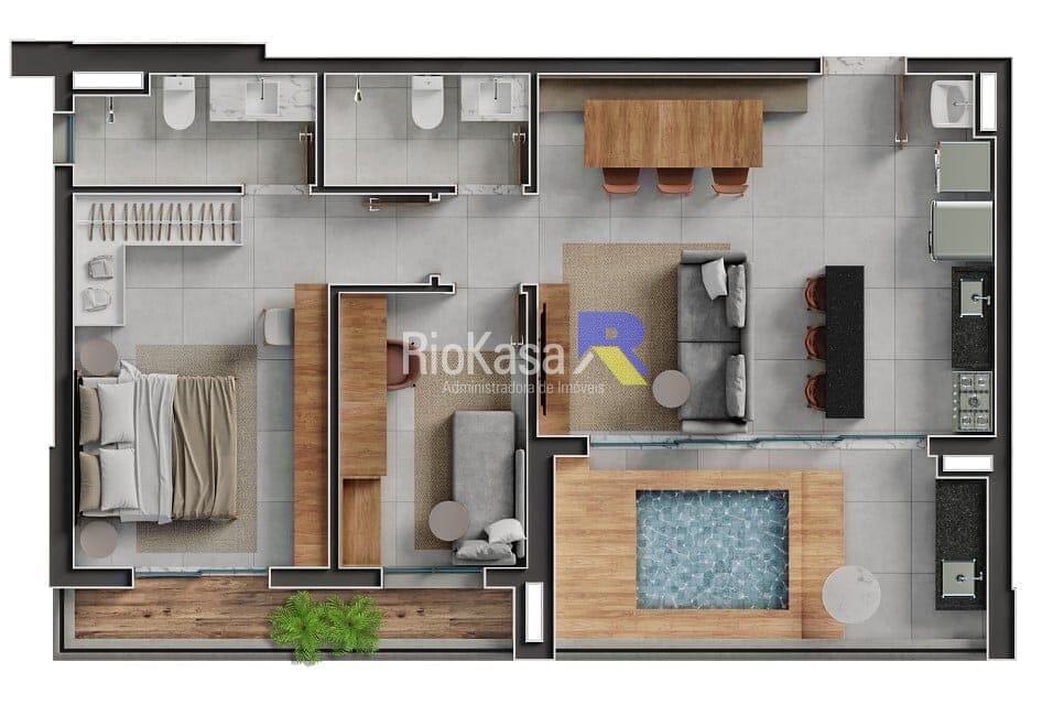 Apartamento, 3 quartos, 87 m² - Foto 87