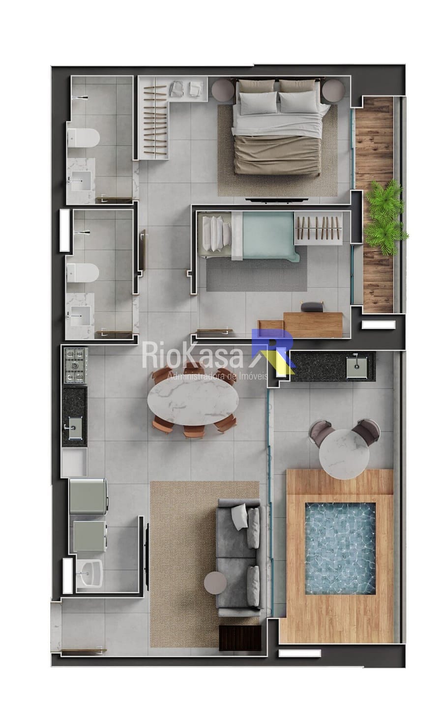 Apartamento, 3 quartos, 87 m² - Foto 88