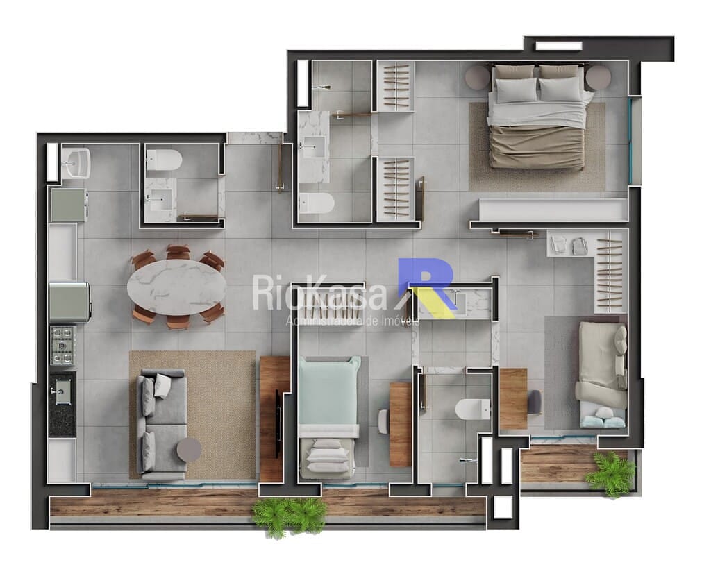 Apartamento, 3 quartos, 87 m² - Foto 94