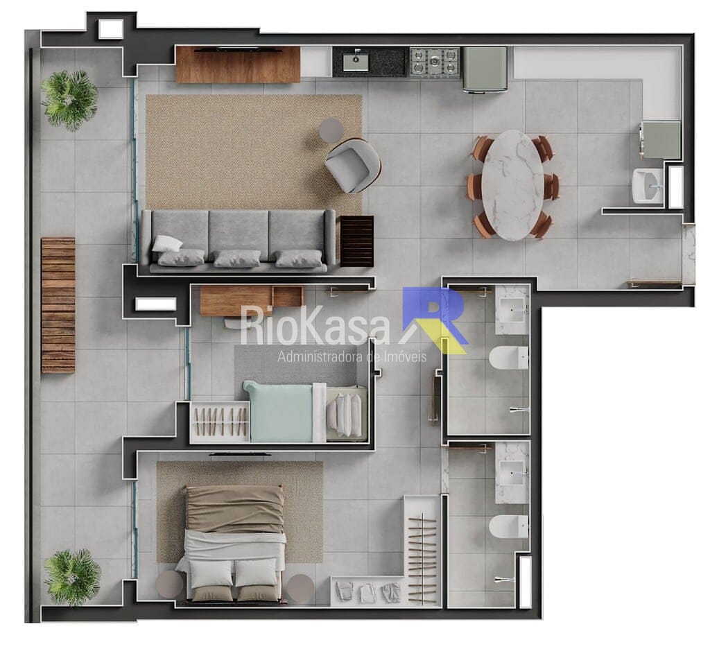 Apartamento, 3 quartos, 87 m² - Foto 96