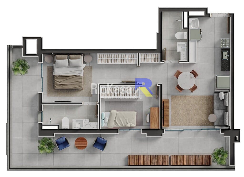 Apartamento, 3 quartos, 87 m² - Foto 97