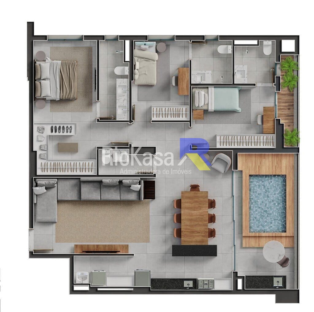 Apartamento, 3 quartos, 87 m² - Foto 100