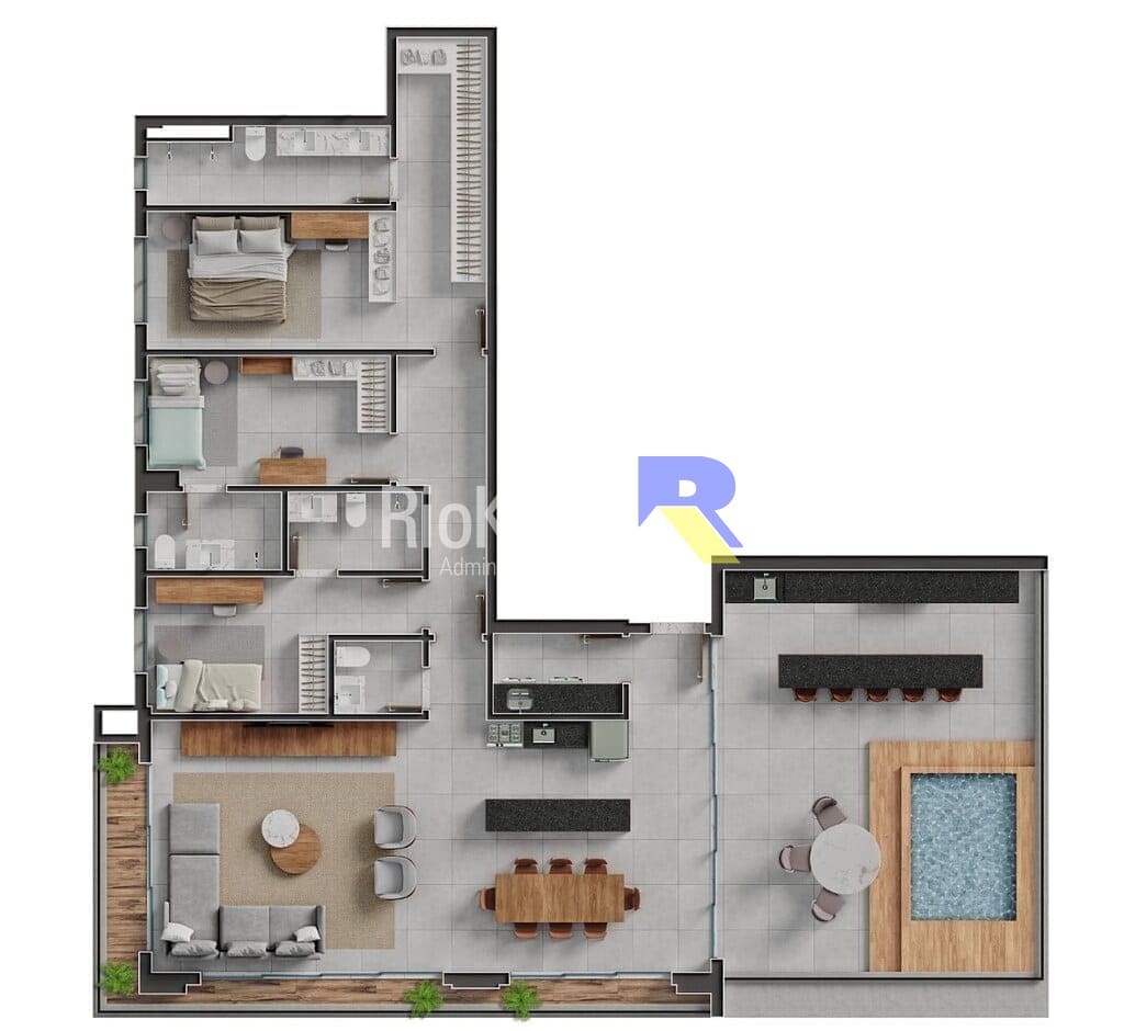 Apartamento, 3 quartos, 87 m² - Foto 107